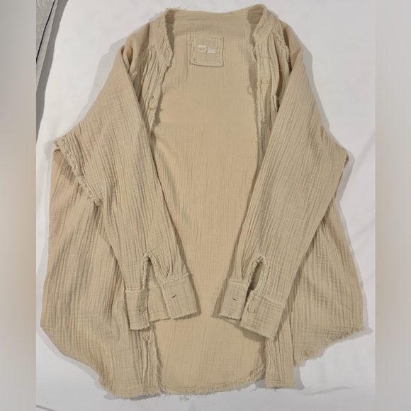 Aerie Womens Pool to Party Gauzy Muslin Oversized Coverup Top; Never Worn - Picture 3 of 5